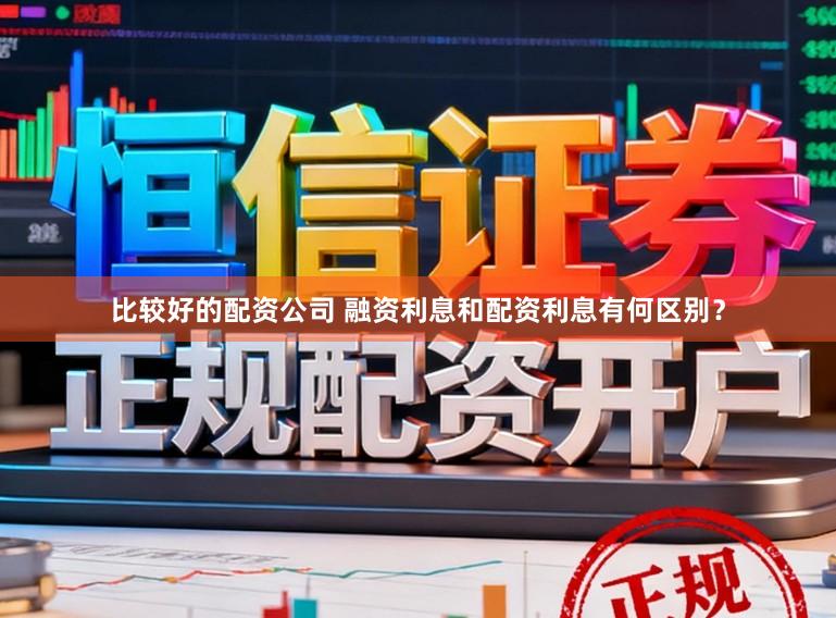 比较好的配资公司 融资利息和配资利息有何区别？